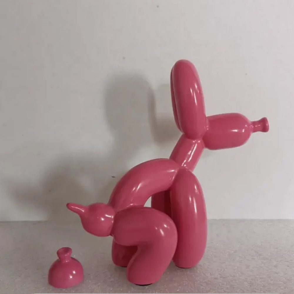 Balloon Dog Pooping Sculpture